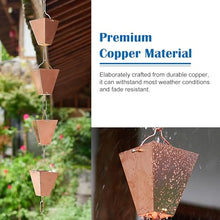 YUSIWOAL Decorative Rain Gutter Drip Chains - Heavy Rain Replacement for Outdoor Pergola and Garden Downspouts(5M (16.4Ft))