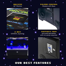 Creative Outdoor Distributor Full Size Arcade Machine 2 Player 60 Games 22" LCD Round Glass Top
