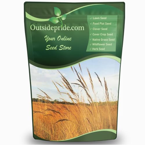 Outsidepride Perennial Tall Native Grass Seed Mix - 25 lbs. Blend of Drought-Tolerant, Low-Maintenance Bluestem, Switchgrass & Indian Grass Seeds for Wildlife Habitat, Erosion Control & Landscaping