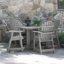 Highwood Hamilton 5 Piece Round Counter Height Dining Set Coastal Teak