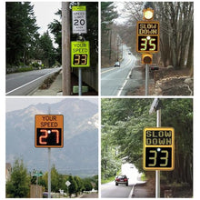 LED Speed Limit Sign, 20"x27" Solar Radar Feedback Sign Vehicle Speed Detector Aluminum Speed Limit Sign Board