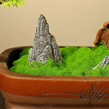 YXIANG56Q Fake Plants Simulation Bonsai Fake Green Plants Potted Plants Office Study Chinese Decorative Ornaments Hotel High-Grade Furnishings Bonsai Tree