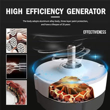 HENGCMM Wind Turbine Vertical Axis Wind Turbine Portable Vertical Wind Power Turbine Generator Kit 3 Blades 3kw/8kw 12V 24V 48V Noiseless Energy Wind Generator with MPPT Controller,3000W-12V