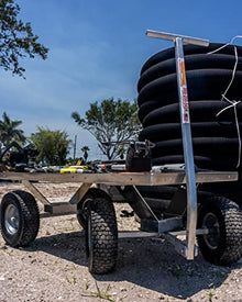 Heavy Duty Jupiter Pull Wagon Aluminum- Pull Cart-Large 13" Turf Tires- Made in USA!