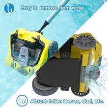 WZUOPG Light -Wireless Robotic Pool Cleanser, Automatic Vacuum Cleaner with 300 -Minute Operating Time and Fast Charging, Ideal for Flat Pools On/buried, for Cleaning