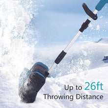 Portable Snow Shovel, Rechargeable Snow Blower, Efficient Snow Removal, Snow Thrower with Adjustable Handle, for Driveway Winter Snow Removal(Two Batteries)