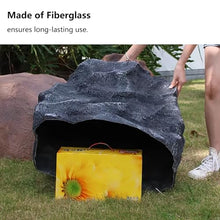 Patio False Stone Cover, Fiberglass, Hollow Outdoor False Stone for Lawn and Garden Landscaping