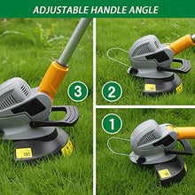 Rotary Mowers 600W Lawn Mower,Adjustable Strimmer Cutting, 29Cm Cutting Width with Auxiliary Handle,Portable Lawn Mower fo. GINOLEI