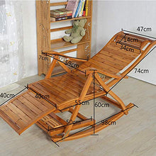 KLNBV Rocking Chair Comfortable Relax Rocking Chair Lounge Chair with Cotton Fabric Cushion Send A Gift to The Elders Lounge Chair