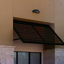Awntech 7' Bahama (92"-24"-24") Shutter Fixed Awning, Pewter