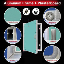 LZMZMQ 24 30 36 48 60 80 Inch Tall Access Wall Panel for Drywall, Paintable Access Hatch for Plasterboard Walls, Fire Inspection Door Plumbing Maintenance Panel Kit, Recessed(36inx62in/914mmx1575mm)