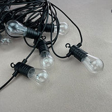 AMNOUR DC12V 50mm Addressable Full Color LED Pixel String Light Bulb; Transparent Cover; 30pcs String Lights (15m Length); IP67 Protection (Color : RGB-6500K)