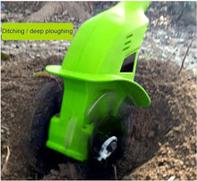 Garden Tiller,Rotavator Cordless Rotavator Lightweight Handheld Garden Tiller Rotavator with 4000Mah Rechargeable Battery and Charger for Garden Vegetable Plots