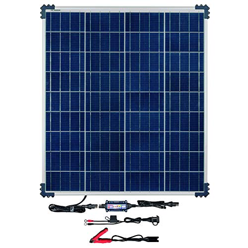 OptiMATE SOLAR + 80W Solar Panel, TM-523-8, Solar Pulse Charger, Tester & Maintainer for 12V batteries, with 80W solar panel