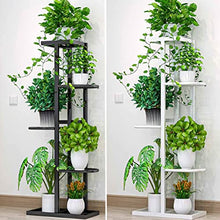 Pot and Pan Organizer 5 Tiers Iron Craft Bookshelf Plant Rack Display Shelf Home Indoor Outdoor Yard Garden Patio Balcony Flower Stands