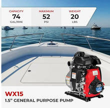 Honda WX15 1.5-Inch General Purpose Gas Powered Water Pump (WX15TA)