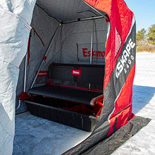 Eskimo Eskape 2400 Insulated 2-Person Ice Fishing Shelter with Sled and Bench Seat Red/Black