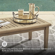 Signature Design by Ashley Wood Outdoor Coffee Table, Grayish Brown