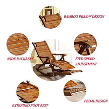 QUANGJN Folding Outdoor Rocking Chair with Footrest and Cushion Wooden Frame Chaise Lounge for Living Room Bedroom Office Comfy Single Leisure Sofa Chair,