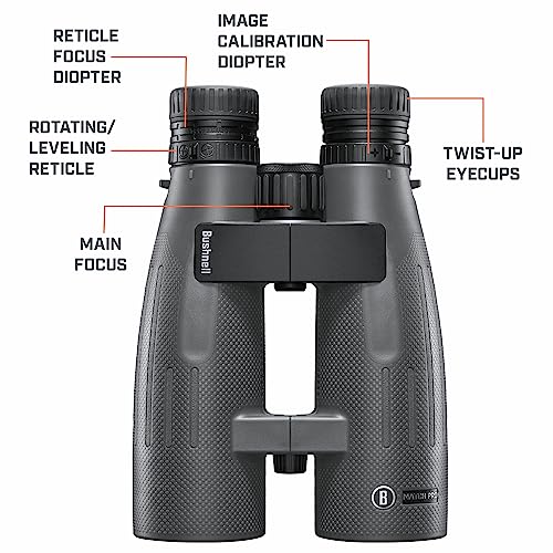 Bushnell Match Pro ED 15x56 Binoculars with MRAD Reticle Grey