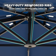10x10 ft Square Cantilever Patio Umbrella,Aluminum Umbrella Outdoor Patio