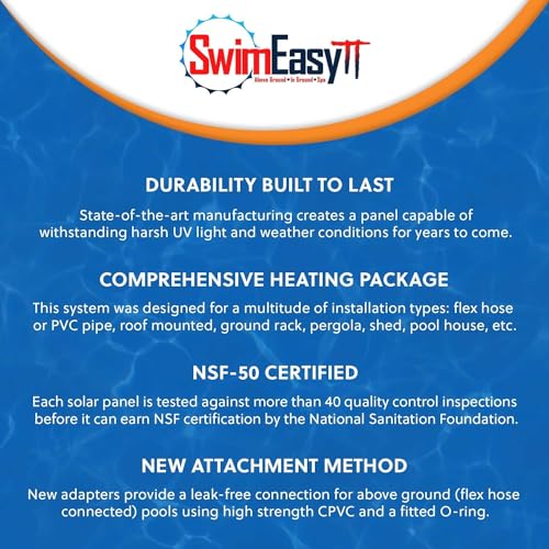 SolarPoolSupply Triple Threat MAX Solar Pool Heating System Ultimate Performance Package 3-4'x8' 96 Square Feet