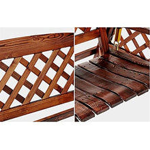 HAOKAZLBR Large Outdoor Porch Swing Garden Patio Swing Chair Outdoor Swings for Adults, Wooden Porch Swing Outdoor Chair Outdoor Swing Chair Bench Outdoor Porch Garden, oujinmm2024327