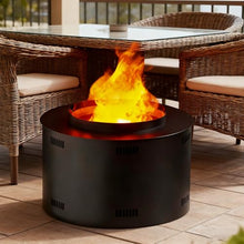 Sushangmao 2025 Upgraded Water Vapor Fireplace 3D/Round 3D Water Vapor Fireplace-3d Stereoscopic Simulation Light Effect,Noiseless,with Remote Control,for Office, Home 30cm/11.8in