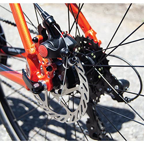 Tommaso Forza Shimano Tourney Hybrid Disc Brake Fitness Bike Orange Large