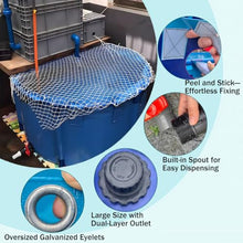 Pool Above Ground Canvas Fish Pond, Round Thickening Fish Pond Pool with Drain Valve, Large Collapsible Outdoors Tarpaulin, for Koi Culture Agricultural Irrigation Water Storage Tank(2.5x1.2m-5.8T)
