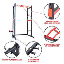 Sunny Health & Fitness Power Zone Strength Rack Power Cage - SF-XF9925 Black