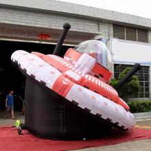 HOAELOS Inflatable UFO Courtyard Lawn Decoration Space Party Themed 13.1 Feet Style A