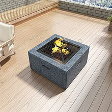 SLGGPJBU Outdoor Fire pit Bonfire Wood Burning Patio Grill Firepit for Outside Grill CharSmokeless Grill with Spark Screen Poker and Fireplace Cover Stove Grill 70x70x42cm