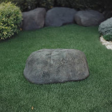 Gardenised Huge Decorative Outdoor Weather Resistant Faux Stone Realistic Sandstone Rock for Garden Patio Landscape, Lightweight Boulder Utility Cover for Lawn Yard Pond Park and Backyard, Colombia
