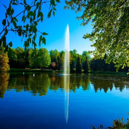Scott Aerator Gusher Fountain 1 HP 115V Decorative Pond Aerator with 100 ft Electric Cord