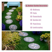 Garden Stepping Stone,Decorative Stone for Garden, Garden Stepping Stone for Flower Bed Lawn Path Decorative Pavers