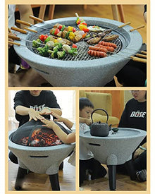 Outdoor Fire Pit Garden Wood-Burning Fire Pit Grill Table Set, Outdoor Backyard Patio Fireplace Fire Bowl, Easy to Use, Isolate Sparks (Color : Kit-2) (Kit 2) (Kit 2)