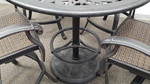 Santa Clara Outdoor Patio 5pc Bar Set Dark Bronze Cast Aluminum