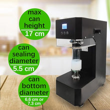 Generic Wixkix Commercial Can Sealer Adjustable Height Electric for Aluminum & Plastic Soda & Beer Black