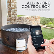 M Spa Mono 6 Person Round Hot Tub 138 Jet Wi-Fi Controlled Champaign Gold