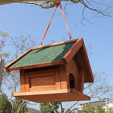 XDMINGY Backyard Birdfeeder Wooden Bird Feeder Durable Hanging Wild for Garden Outdoor Feeding Window Garden Yard Outside