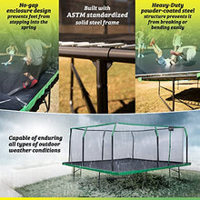 Upper Bounce 12x12 FT Square Trampoline Set with Enclosure Black/Green