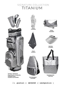 Glove It Ladies Golf Cart Bag 15-Way Divider Titanium