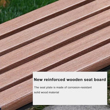 Sunyongfly Park Bench,Wooden seat,cast Iron Frame, Outdoor Garden Bench,Double Outdoor Bench, for Squares, Parks, and Residential Areas(Size:120cm)