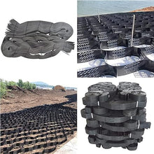 Geo Grid Geogrid Under Gravel Driveway 680 Sq Ft， Foldable Heavy Duty Ground Paver Grids for Erosion Control, Garden Subgrade Work Honeycomb Gravel Grid ( Color : H: 3.9 In , Size : 19.7x36.1ft/6x11m