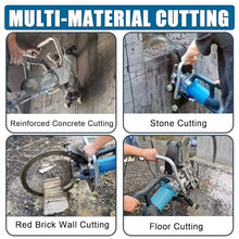 8800 W Concrete Ring Saw | With 2 Diamond Blade& Water Fed Dust Suppression For Granite/Concrete/Marble | Ring Power Cutter Saw- 2m Cut In 3 Min&Automatically Adjust Blade,Bladediameter17.71in