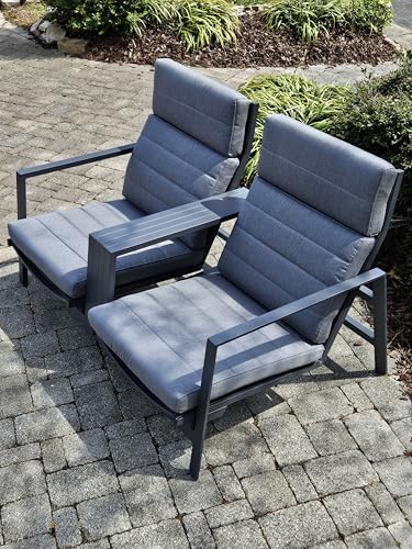 KETTLER Bondi Tete A Tete Loveseat (Lava)