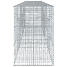 YNGBHFNOP Extra Large Heavy Duty Galvanized Steel Gabion Basket for Retaining Walls and Garden Landscaping, Industrial Style, Easy Tool-Free Assembly, Holds 400 lbs, Silver Metal Mesh Planter Box