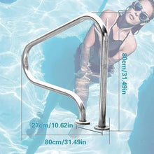 MSHOSAC Non-Slip Pool Grab Rail - Easy Install Safety Handrail for Indoor & Outdoor Pools, Enhanced Stability Support for Maximum Safety in Wet Areas
