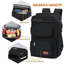 MVNOIRE Picnic Cooler Bag Large Capacity Camping Meal Thermal Backpack With Bottle Opener Leakproof Insulated Bags